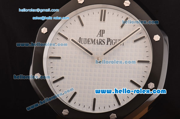 Audemars Piguet Swiss Quartz PVD Case with White Dial Stick Markers Wall Clock - Click Image to Close